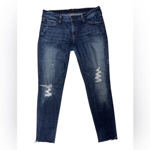 Citizens Of Humanity Dark Blue Distressed Skinny Jeans